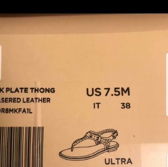 New Michael Kors Ultra Pink Lasercut Plate Thong - Picture 7 of 7